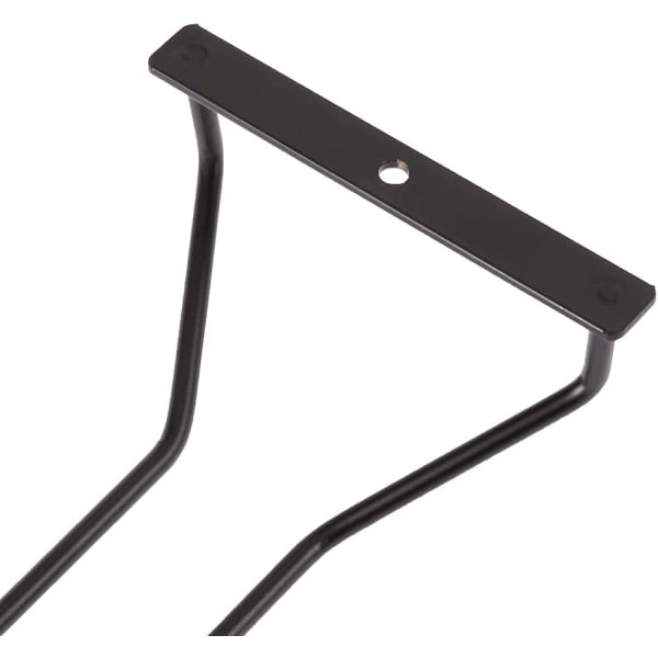 Svart - 1 x 12\" vinglashållare, underhylla vinglashållare