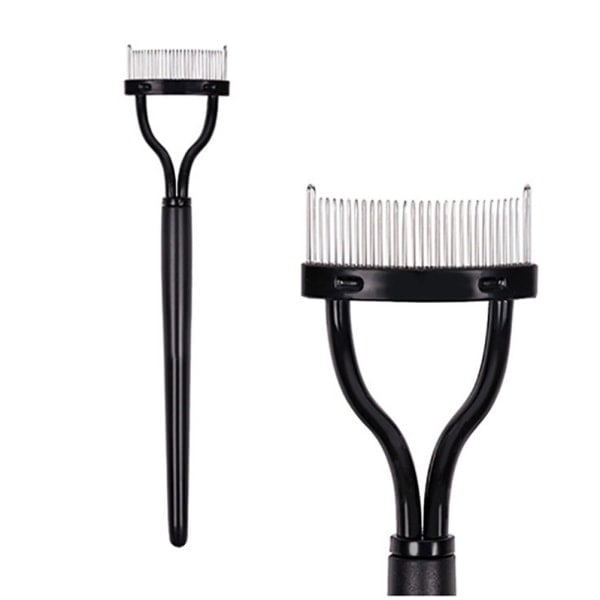 IC 1:a Skönhetsmakeup Ögonfrans Metallborste Kam Lash Separator Vikbar
