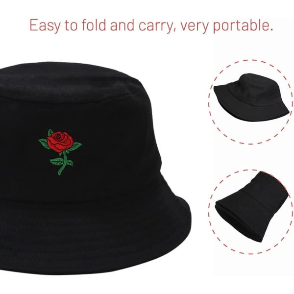 IC Bomuldshat til kvinder mænd sommerrejser sol strand spand hat, unisex udendørs fiskerhat