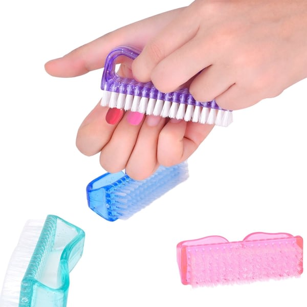 Brosse à Ongles Récurer en Plastique Main Brosse de Nettoyage, 4 delar