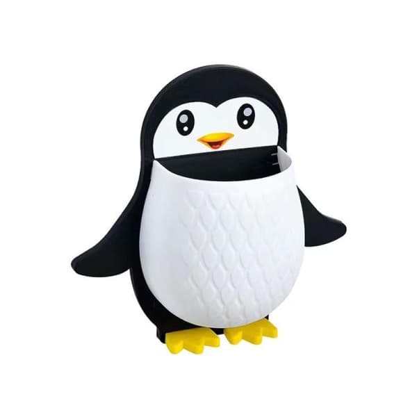 IC Penguin Opbevaringsstativ Makeup Opbevaringsboks Kollegieværelse Badeværelse Sort