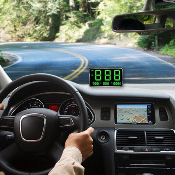 IC Digital bil GPS hastighetsmätare Hud Head Up Display Hastighetsindikator