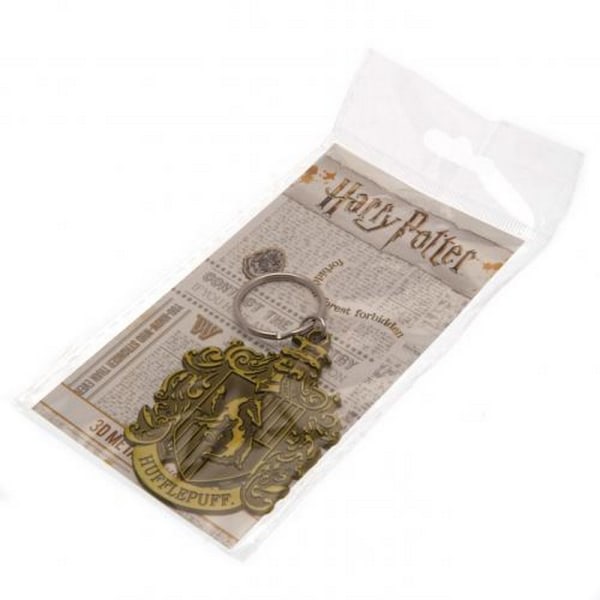 Harry Potter Hufflepuff Metallnøkkelring One Size Gul Yellow One Size IC
