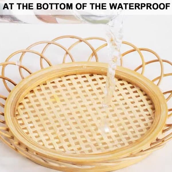 IC Håndlavede Rattan Coasters til værelsesindretning - Boho Coasters til shape2