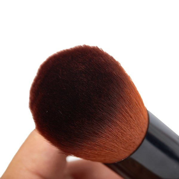 IC Soft Makeup Tool Platt Foundation Ansiktsrouge Kabuki Pulver Svart onesize