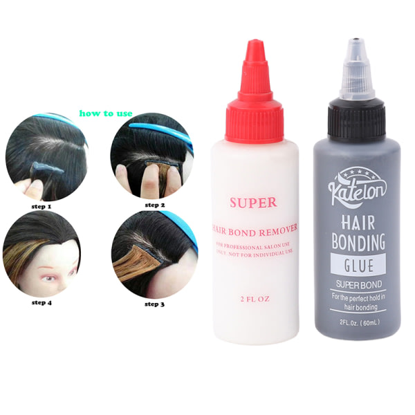 IC Vävning av hårförlängningar Hårlim Peruk Bonding Lim Hair Adhesiv Bond Remover Glue