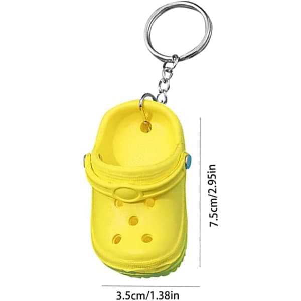 4 stk. sød nøglering Skoberlocks nøglering, søde sko til kvinder Nøglering, mini tøffel nøgleringe bulk til DIY Crafting Gave