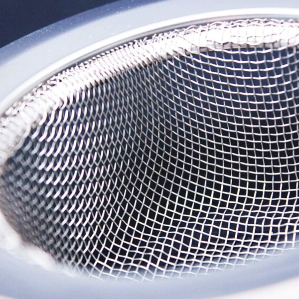 IC 2 stycken diskbänkssil ja rostfritt stål, 7,5 cm avloppssil, käsirasva