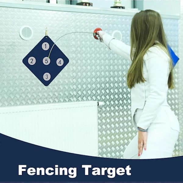 Fencing Target Training Wall-Mounted Training Board 33x33 cm Dark Blue Skill Improvement Tool for Adults and Children
