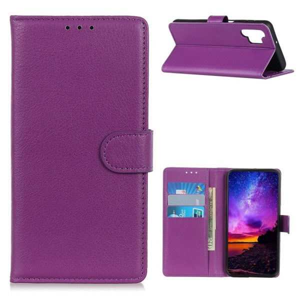 IC Samsung Galaxy A32 5G - Fodral med litchi-struktur - Lila