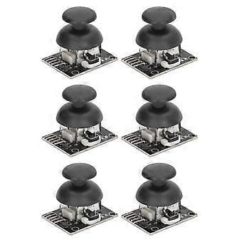 6 Sett Joysticksensor Spillkontroller Modul XY Dobbel Akse Erstatningssett Kit KY023