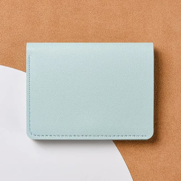 Liten plånbok Bifold Läder Kort Plånbok Mini Handväska P8I7 PU Fodral Plånbok' A1U7