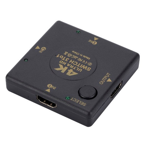 4K HDMI-Switchboks Vælg 3 Ind 1 Ud Kvm eller Ekstraktor