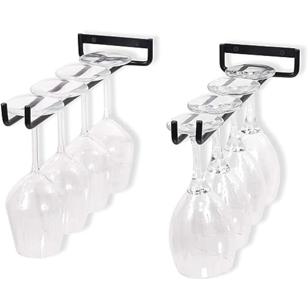 Set med 2 hängande glashållare Glashållare för vinglas, öl