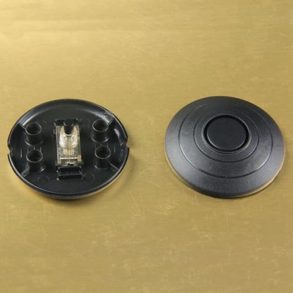 2-pakning svart inline fotbryter for lampe