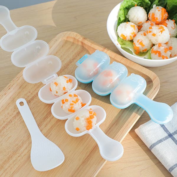 IC Risboldeforme DIY Risbolde Shaker Frokost Maker Form Onigiri Blå