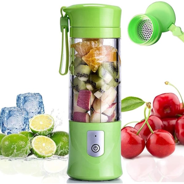 IC Bärbar USB Laddningsbar Blender, Blender för Smoothies, Milkshakes, Juicer, Bärbar Blender