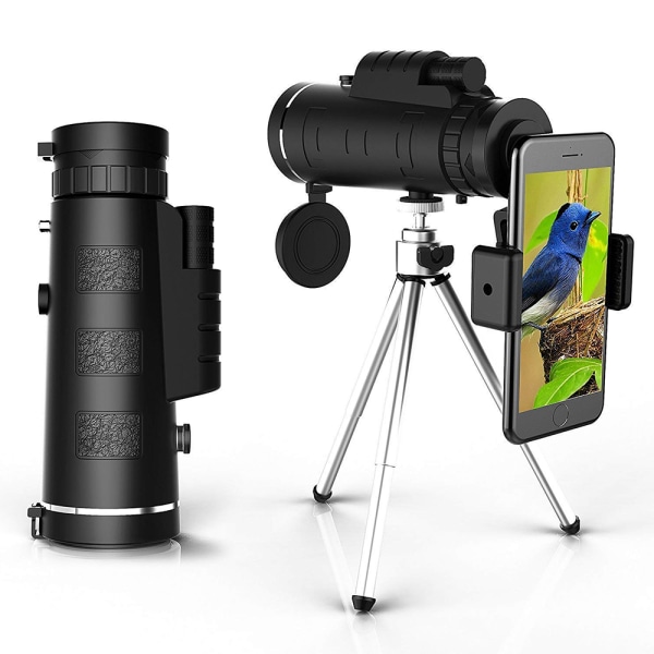 Monokulär Teleskop Jakt Camping Resor Vatten Spaning Fiske Utomhus Vandring Smartphone Adapter Kamera Stativ Essential Telefon Scope Fantastiskt Ljus