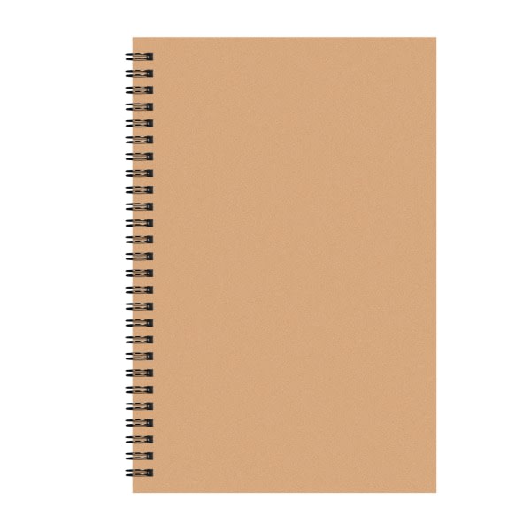 IC 4 förpackningar Spiral Anteckningsblock A5 Kraft Cover Anteckningsböcker Bulk Journals