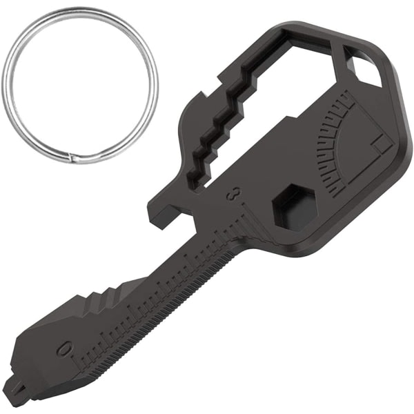 Multi-purpose skiftnykkel Pocket Tool-24 i 1 rostfritt stål - svart IC