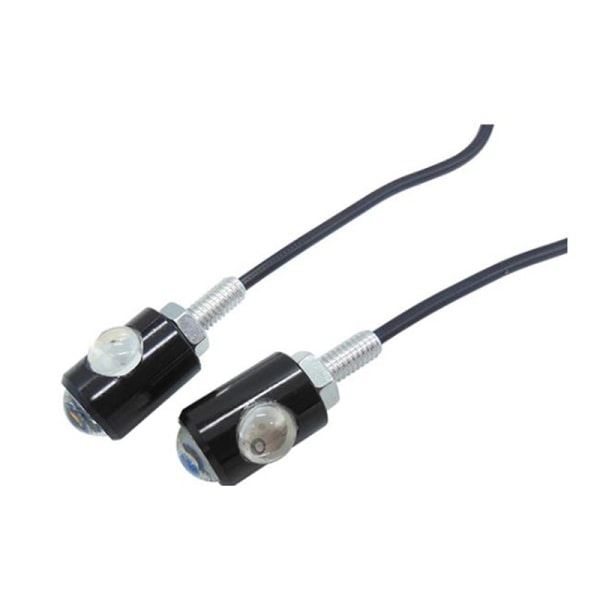IC 2 stk Universal Motorcykel LED Mini Blinklys Ørn Øje Form Hvid
