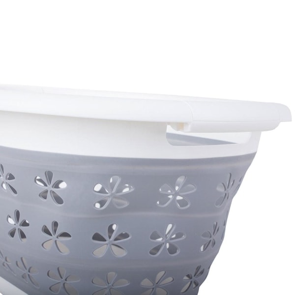IC Foldbar Vasketøjskurv - 25 L grå