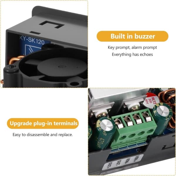 Solar Charge Controller 150W LCD-display Justerbar DC 6-36V til 0-36V Step-Up/Down Konverter Konstant Strøm Spændingsregulator