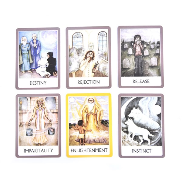 IC Chakra Visdom Oracle Kortdæk Engelsk Tarot Kort Spådom Multifarvet 1 stk