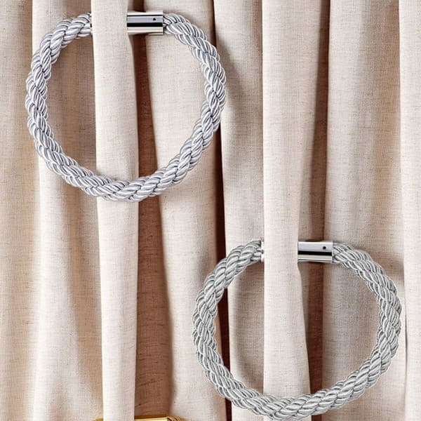 4x magneettiset verhonpidikkeet Minimalist (harmaa)