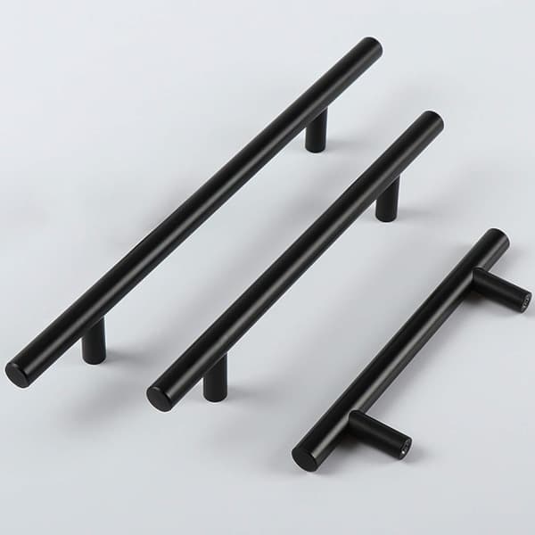 IC 2 stk. skabsgreb, skuffergreb, aluminiumlegering (sort, hul afstand: 96mm)GroupM