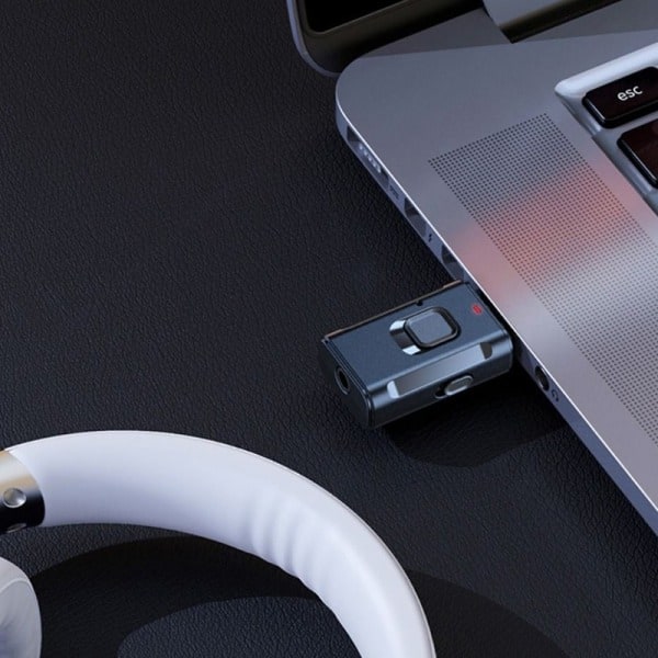 IC USB Bluetooth-sändare/mottagare 3,5 mm Jack Aux Trådlös Adapter Fo