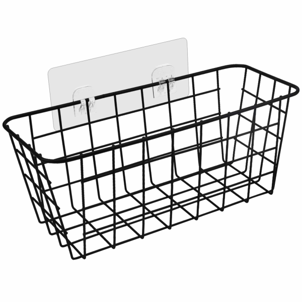 Metallförvaringskorgar, organiserare, självhäftande förvaring