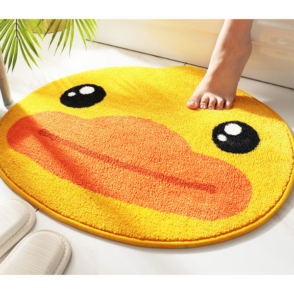 IC Baderom Anti-Skli Absorberende Matte Liten Gul Andehode 55*54cm