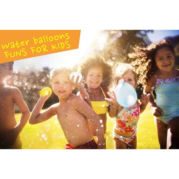 IC Vattenballonger för barn Flickor Pojkar Set Fest Spel Snabbfyllning 592 ballonger för pool