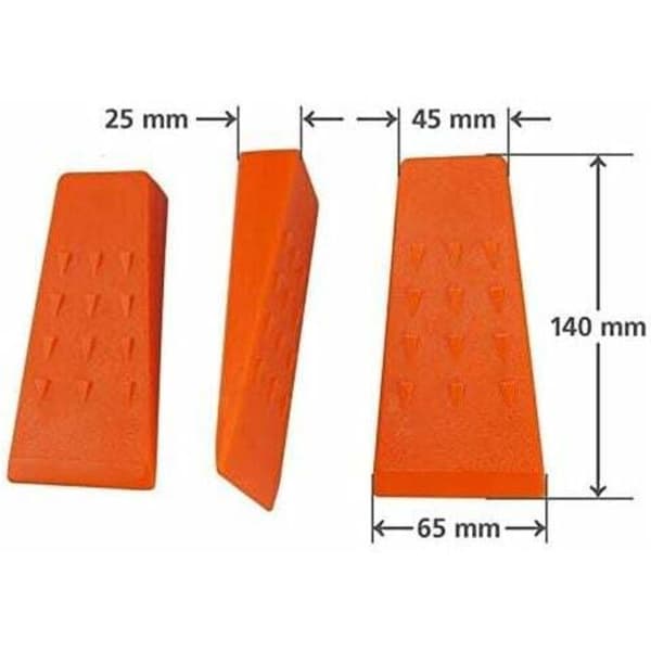 Kiler, 140mm ABS Plast Skogfellingskiler (3 stk)