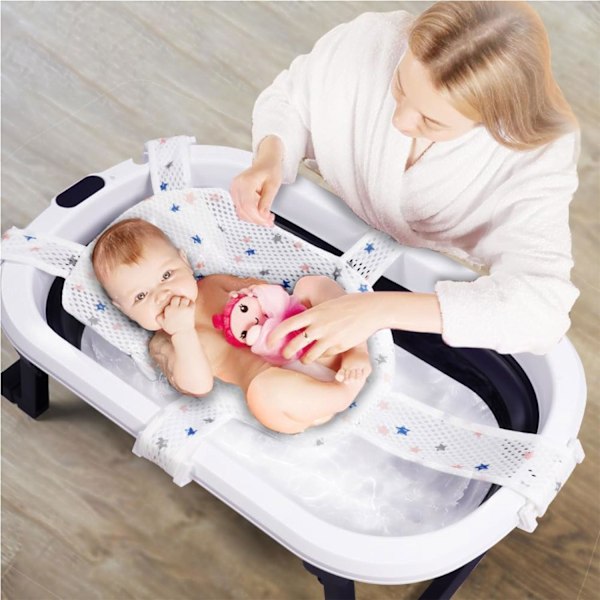 Baby badekar pute, baby badekar stol, bruk baby badekar innlegg, spedbarn nyfødt badekar stol, baby badekar badekar stol, baby badekar 5-white