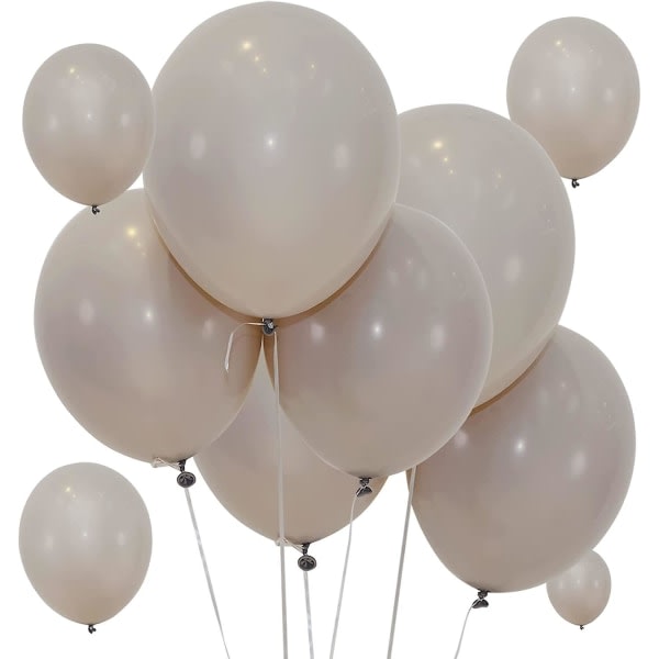 100 st Latexballonger Gråa ballonger Olika storlekar 5/10/12/18 tums festballongsats för Halloween jul