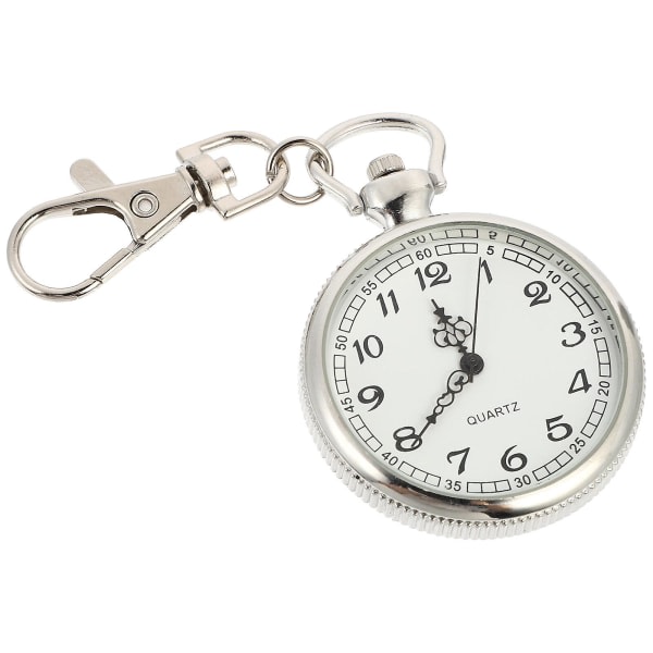 1. praktisk sjuksköterska klokke Fashion Quartz Watch Bärbar hängande klokke（9X4cm，Vit） IC