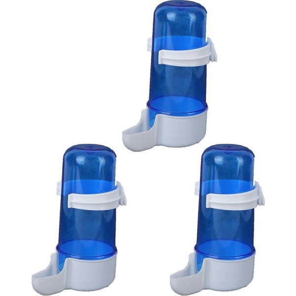 IC 3 st 240ml blå flaska flaska vit botten dricker fågel drinker automatisk matare fågelbur tillbehör tillbehör