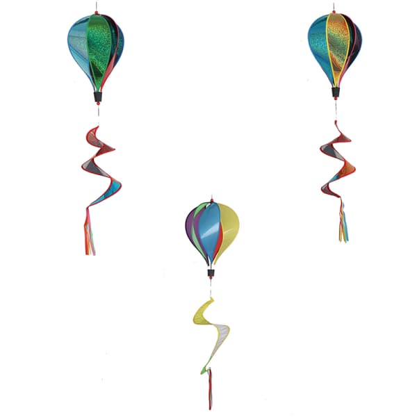 IC Regnbuefarvet varmluftsballon roterende vindstrimmel Windm A