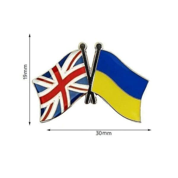 IC CNE 3x Ukrainan lippu - Diplomatibrossi