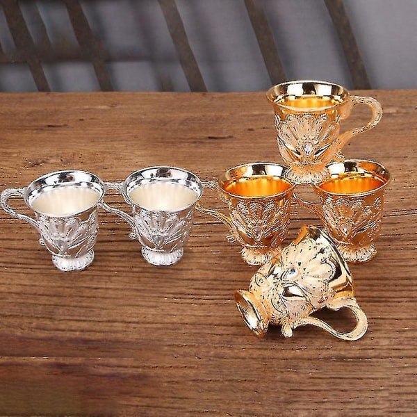 30ml Retro Kreativ Liten Dryckesvinbägare Guld Europeisk Stil Hembar Hfmqv-sizea6