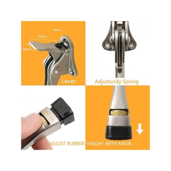IC Dörrstopp, 2-pack Kickdown Dörrstopp Justerbar Höjd