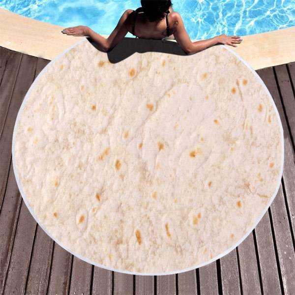 IC Slå in dig som en gigantisk mänsklig burrito - Tortilla Taco Round Pie 2