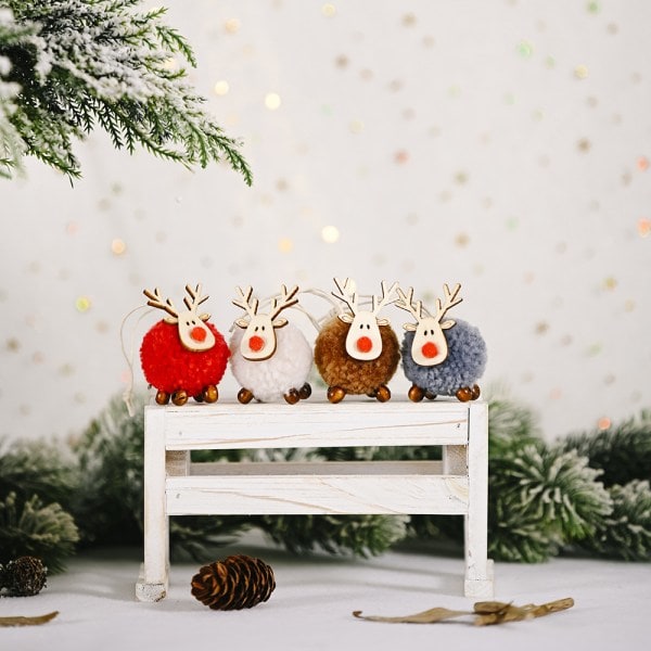 Julgransprydnader, Julälgdekorationer Mini Filt Dee IC