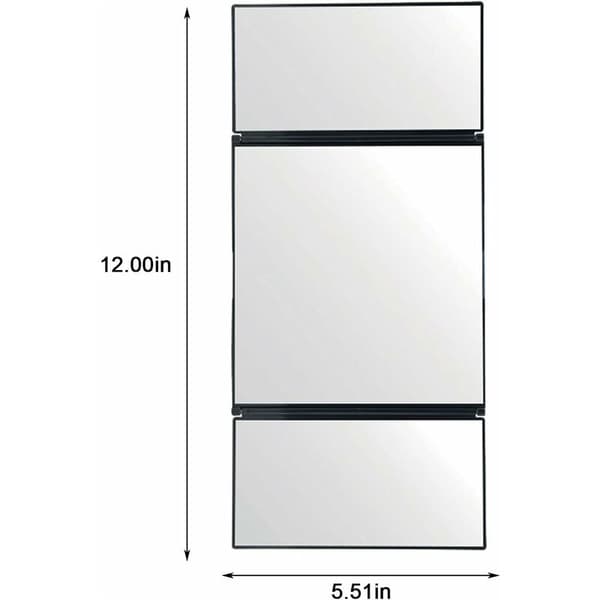Bil Sminkspegel Universal Solskyddsspegel Trefaldig Design Vikbar Sminkspegel Kosmetisk Sminkspegel Biltillbehör