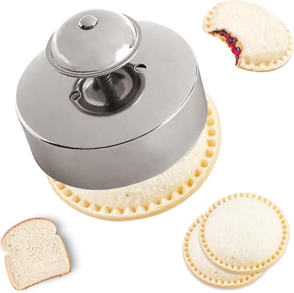 Smörgåsskärare och förseglare - Rostfritt stål, för barn - Smörgåsmaskin, kakform - för rostat bröd, bröd