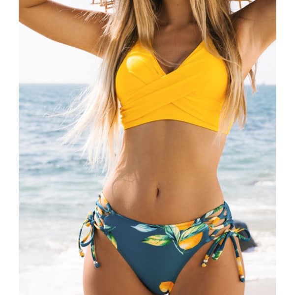 IC NOE Kvinners Bikini Badedrakt Front Cross Lace Up
