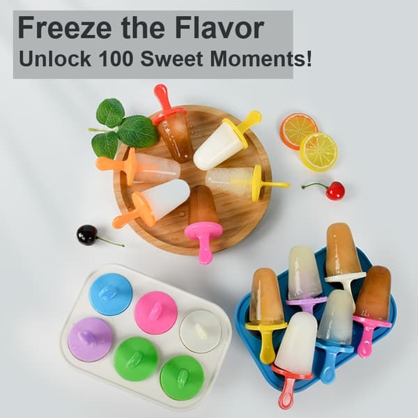 Silikone Isform - 6 Rum - Genanvendelige Pinde - Pink