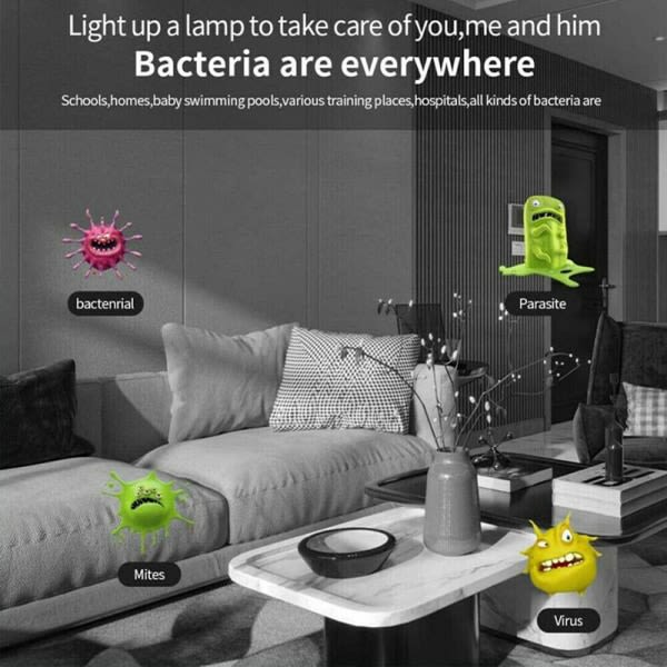 Bærbar UV-desinfektionslampa bakteriedödende steriliseringslampa